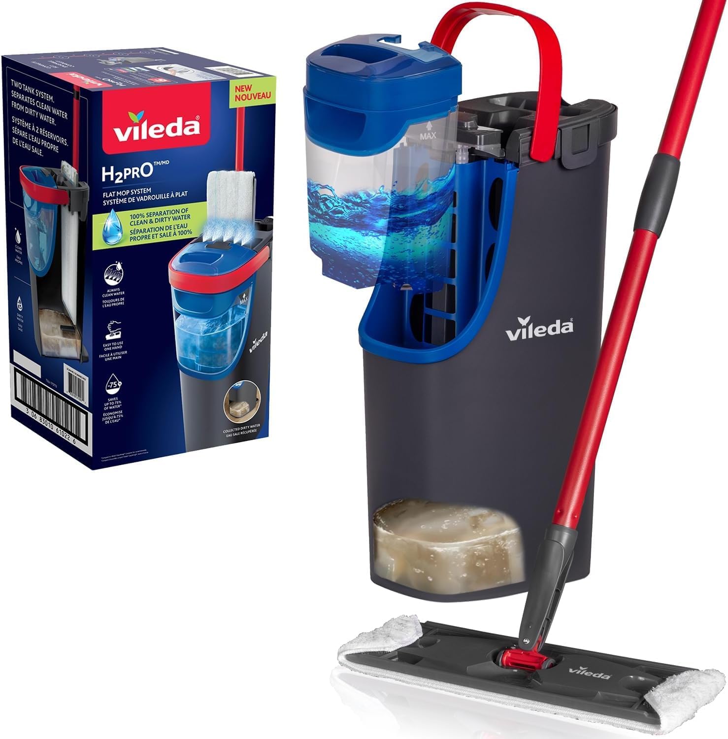 Vileda H2PrO Floor Mop Set with Bucket